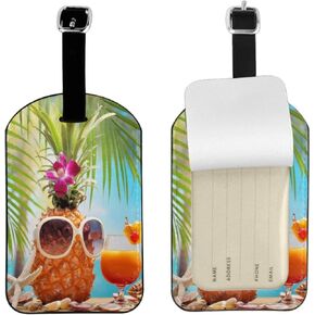 UESEU Football Luggage Tag for Suitcases,American Football Ball in Fire and Water PU Leather Baggage Tags Bag Tags Travel Id Label for Luggage Women Men -1 Piece