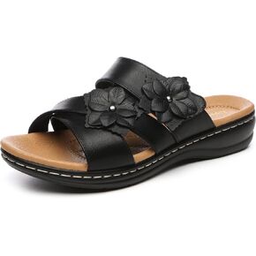 Alexis Leroy Comfortable Insole Buckle Strap Vamp Women's Wedge Sandals in Kuwait