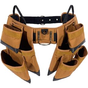 Carhartt Gear B0000347 7-Pocket Tool Belt - One Size Fits All - Carhartt Brown