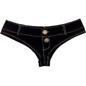 Naturemore Women's Sexy Low Waisted Stretch Mini Denim Shorts Hot Pants Clubwear