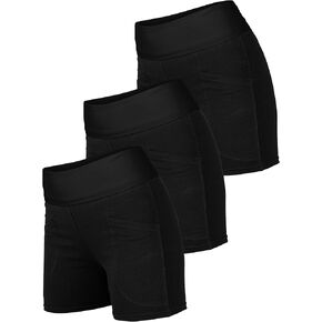 Blis Biker Shorts for Women with Fold Over Waistband High Waisted Workout Yoga Shorts Booty Shorts for Women in Kuwait