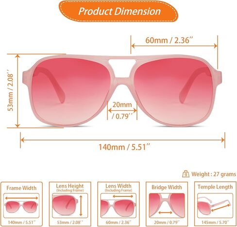 Xpectrum Oversized 70s Retro Sunglasses Womens Mens Vintage Square Aviator Frame in Saudi Arabia