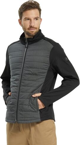 سترة الجري خفيفة الوزن للرجال من ALPHA CAMP مع فتحات للإبهام، وسترة شتوية حرارية بسحاب كامل ومعاطف هجينة in Kuwait