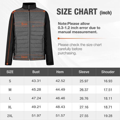 سترة الجري خفيفة الوزن للرجال من ALPHA CAMP مع فتحات للإبهام، وسترة شتوية حرارية بسحاب كامل ومعاطف هجينة in Kuwait