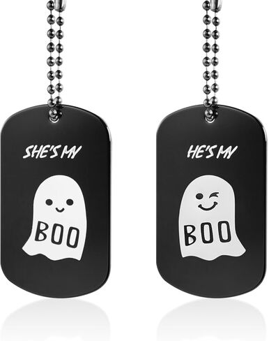 aiviwiai سلسلة مفاتيح زوجين مضحكة له - سلسلة مفاتيح بتصميم شبح لطيف منقوشة بآية الكتاب المقدس - هدايا العلاقة لصديقها وصديقتها - مجوهرات الأزواج وأساور الحب in Kuwait