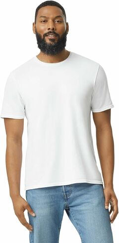 Gildan Softstyle Cotton T-Shirt, Style G64000, Multipack, White (12-Pack) in Kuwait
