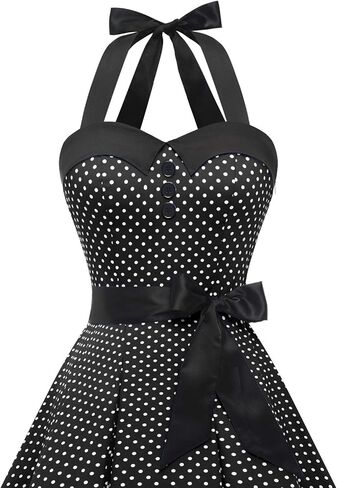 Dressystar خمر البولكا نقطة ريترو كوكتيل فساتين حفلة موسيقية 50's 60's ضمادة روكابيلي in Kuwait