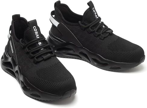 Steel Toe Shoes for Men Comfortable Slip On Safety Shoes Women Lightweight Industrial & Construction Work Sneakers in Saudi Arabia