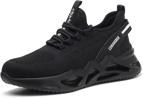 Steel Toe Shoes for Men Comfortable Slip On Safety Shoes Women Lightweight Industrial & Construction Work Sneakers in Saudi Arabia