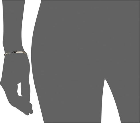 باولي سوار حلقي مزين باحجار الزركون بارقام رومانية للنساء (فضي) in Kuwait