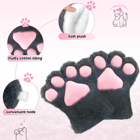 طقم زي لوليتا القوطية التنكري من يو وانت مي على شكل قطة يتكون من ذيل القط وقفازات مخالب القطة وطوق أذن القطة in Kuwait