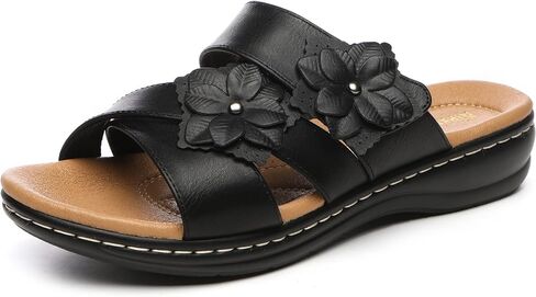 Alexis Leroy Comfortable Insole Buckle Strap Vamp Women's Wedge Sandals in Kuwait