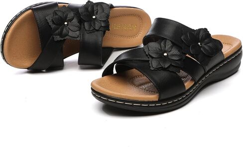 Alexis Leroy Comfortable Insole Buckle Strap Vamp Women's Wedge Sandals in Kuwait