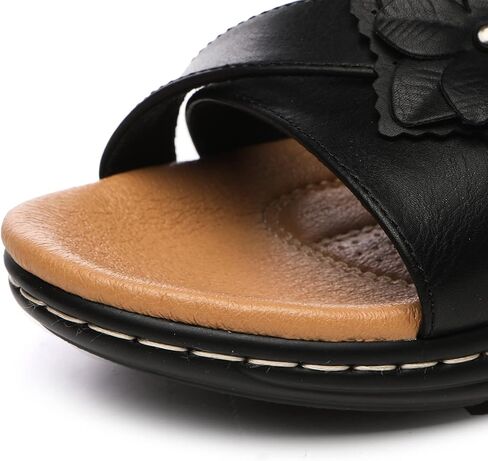 Alexis Leroy Comfortable Insole Buckle Strap Vamp Women's Wedge Sandals in Kuwait