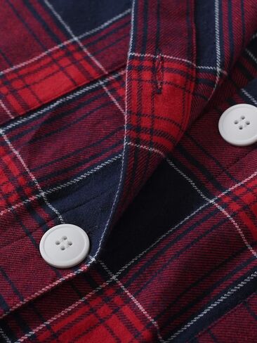 Latuza Women's Cotton Flannel Button Up Robe Long Sleeves Housecoat in Saudi Arabia