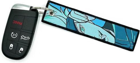 سلسلة مفاتيح انيمي جي دي ام جيت تاغ من لوجيما، اكسسوارات سيارة جوجو، اسود، ازرق، L in Kuwait