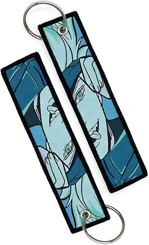 سلسلة مفاتيح انيمي جي دي ام جيت تاغ من لوجيما، اكسسوارات سيارة جوجو، اسود، ازرق، L in Kuwait