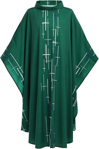 COSDREAMER Mens Womens Priest Pastor Celebrant Chasuble Catholic Church Father Mass Vestments Robe in Saudi Arabia