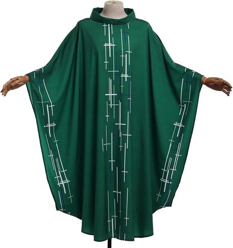 COSDREAMER Mens Womens Priest Pastor Celebrant Chasuble Catholic Church Father Mass Vestments Robe in Saudi Arabia