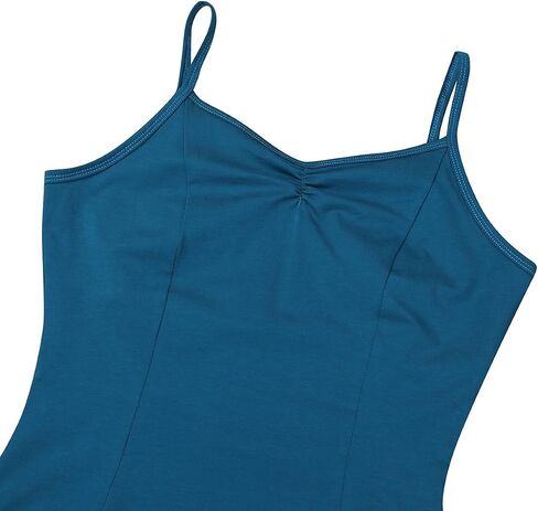 ACSUSS Women's V-neck Ballet Dance Leotard Criss Cross Back Strappy Camisole Bodysuit in Saudi Arabia