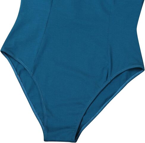 ACSUSS Women's V-neck Ballet Dance Leotard Criss Cross Back Strappy Camisole Bodysuit in Saudi Arabia