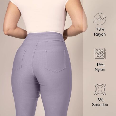 FITSIGHT Women's Yoga Dress Pants - Strechy Straight Leg Work Pants with 5 Pockets Slim Fit Office Casual Slacks in Saudi Arabia