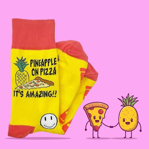 جوارب مضحكة ولطيفة وسخيفة للرجال والنساء للجنسين - مقاس واحد يناسب معظم الرجال 7-12 والنساء 9-13 in Kuwait