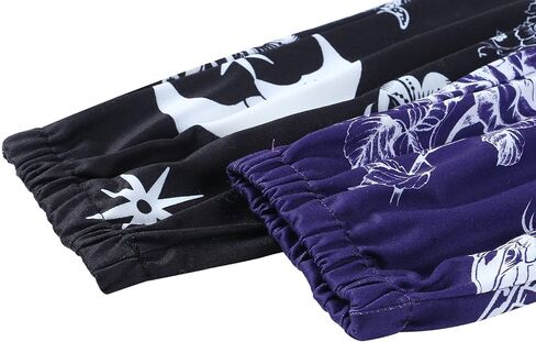 XFLnaraz Women's Fashion Printed Jogger Pants Elastic Waist Color Block Street Loose Sweatpants with Pockets in Kuwait
