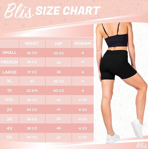 Blis Biker Shorts for Women with Fold Over Waistband High Waisted Workout Yoga Shorts Booty Shorts for Women in Kuwait