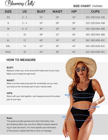 ملابس سباحة نسائية من Blooming Jelly بخصر عالٍ قطع علوية مقطوعة من قطعتين بدلة استحمام بيكيني عالية الارتفاع in Kuwait