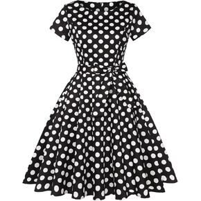 MINTLIMIT Women's 1950 Vintage Retro Rockabilly Dress Cocktail Party Prom Swing Dresses with Pockets in Kuwait