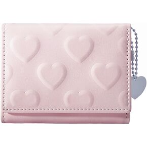 AOSIFIEL Wallet with Zippered Coin Pocket for Women Small Wallet Travel Wallet Mini Wallet Leather for Lady Teen Girl Kid Wallet Cute Wallet trifold Rfid Blocking Card Holder