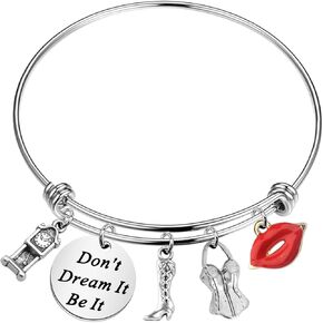 AKTAP The Rocky Horror Show Inspired Keychain Don’t Dream It Be It Broadway Lyrics Jewelry for Rocky Fans