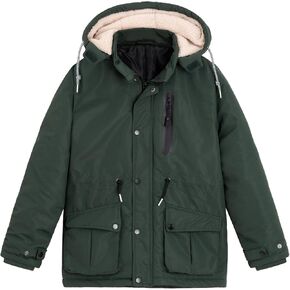 أحلام الثلج الأولاد معطف الشتاء سترة التزلج المنتفخة صوف مبطن مقاوم للماء التمويه الدافئة مقنعين ملابس خارجية in Kuwait