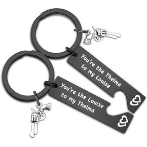 You Are The Thelma To My Louise Best Friends Keychain Set Best Friends jewelry Moving Away Gift Friendship Gifts in Kuwait