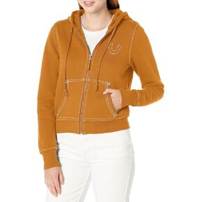 سترة بغطاء للرأس بسحاب كلاسيكي للسيدات من True Religion
