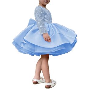ABAO SISTER Short Little Girls Pageant Dresses for Wedding Kids First Communion Puffy Ball Gown in Saudi Arabia