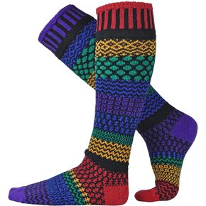 Solmate Socks - Mismatched Knee High Socks, USA Made with Recycled Cotton Yarns