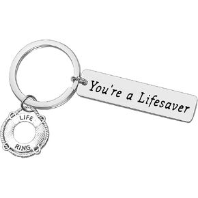 Lifesaver Keychain Gift for Women Men Keychain Thank You Gift Appreciation Gift for Life Guard Lifesaver Thanksgiving Gift Birthday Christmas Gifts for Lifesaver Lifeguard, You’re a Lifesaver in Saudi Arabia