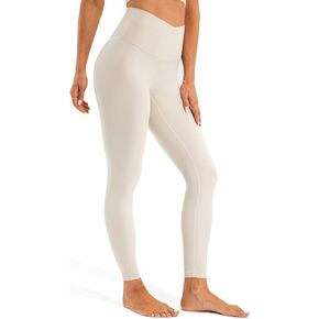 Ukaste Women's Studio Essential Crossover High Waisted Yoga Leggings 7/8 Length Workout Legging in Kuwait