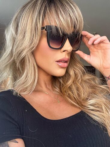 نظارة شمسية مربعة كبيرة الحجم وخفيفة الوزن للنساء من مهرجان دبي السينمائي الدولي، هايلي in Saudi Arabia