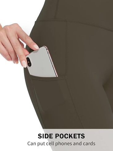 SOCIALA Womens Biker Shorts with Side Pockets Workout Athletic Running Yoga 12" Bike Shorts in Saudi Arabia