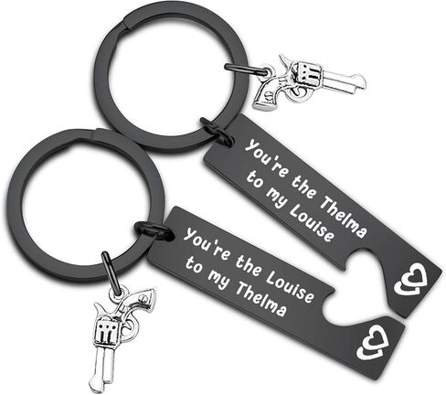 You Are The Thelma To My Louise Best Friends Keychain Set Best Friends jewelry Moving Away Gift Friendship Gifts in Kuwait
