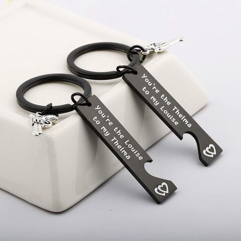 You Are The Thelma To My Louise Best Friends Keychain Set Best Friends jewelry Moving Away Gift Friendship Gifts in Kuwait