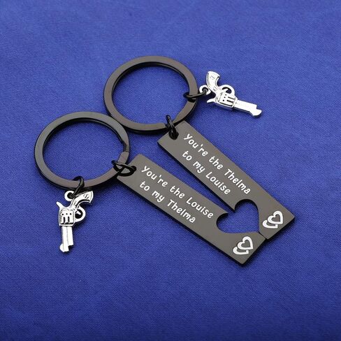 You Are The Thelma To My Louise Best Friends Keychain Set Best Friends jewelry Moving Away Gift Friendship Gifts in Kuwait