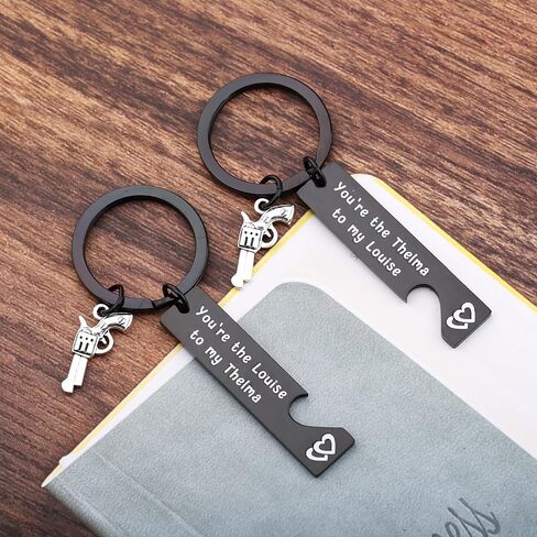 You Are The Thelma To My Louise Best Friends Keychain Set Best Friends jewelry Moving Away Gift Friendship Gifts in Kuwait