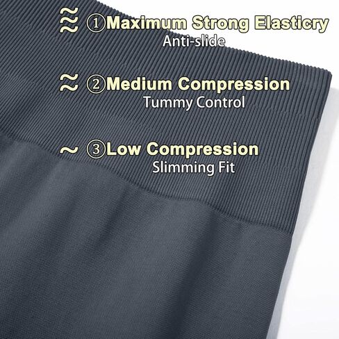 OMKAGI سروال نسائي ضيق لرفع المؤخرة بدون خياطة عالي الخصر للتمرين في صالة الألعاب الرياضية 2 قطعة in Kuwait