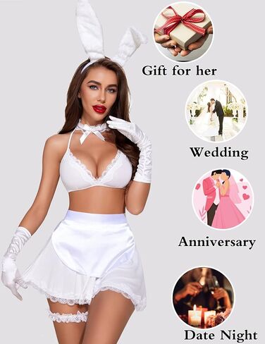 Avidlove Sexy Maid Lingerie for Women Roleplay Lingerie Cosplay Lingerie Set Sexy Christmas Costumes in Saudi Arabia