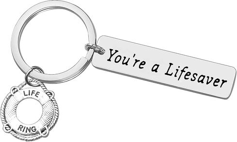 Lifesaver Keychain Gift for Women Men Keychain Thank You Gift Appreciation Gift for Life Guard Lifesaver Thanksgiving Gift Birthday Christmas Gifts for Lifesaver Lifeguard, You’re a Lifesaver in Saudi Arabia