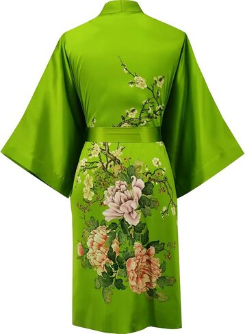Kwedhonjh women's 100% silk kimono, short bathrobe pajamas, kimono pajamas in Saudi Arabia